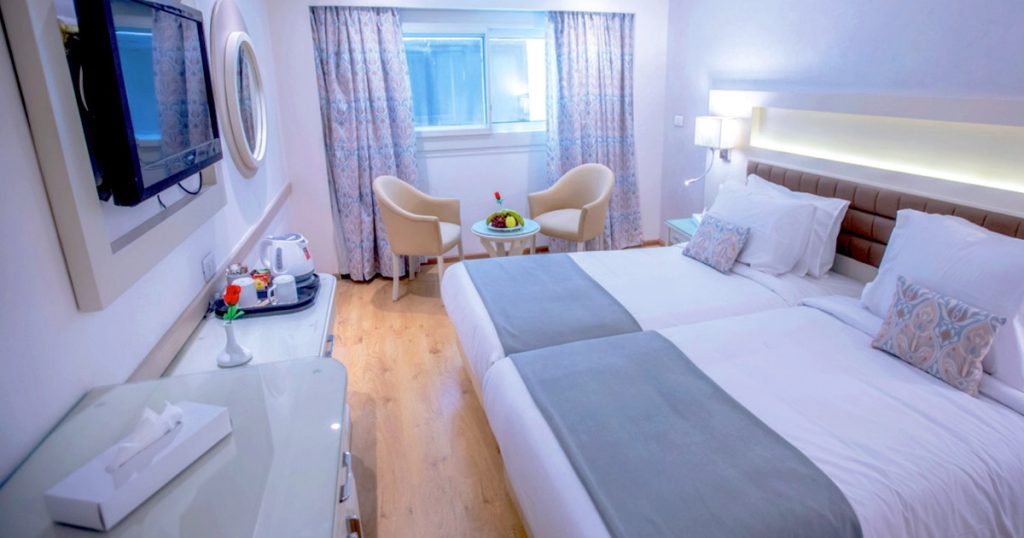 Luxury Nile cruise ship sailing between Luxor and Aswan