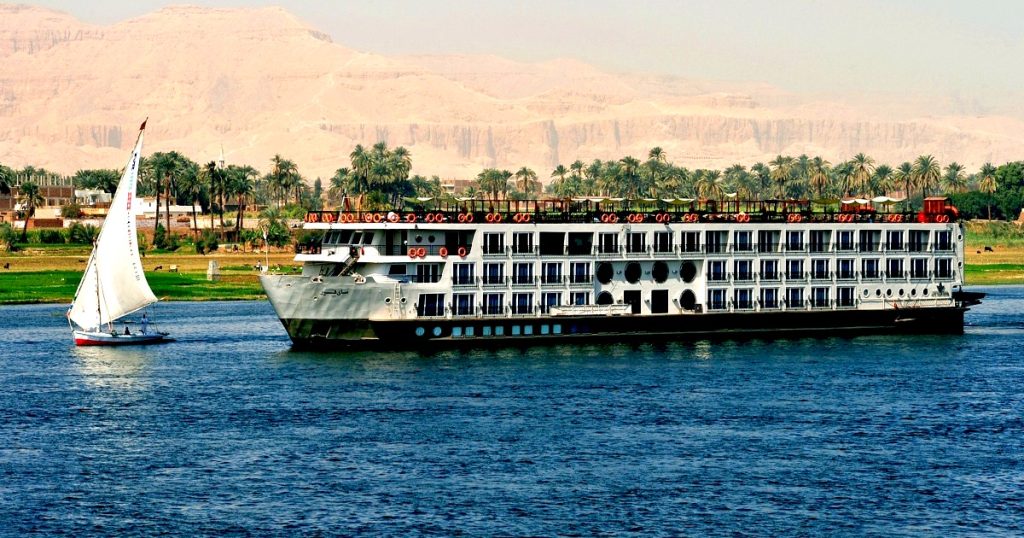 Luxury deck view on MS Mayfair Nile Cruise Egypt